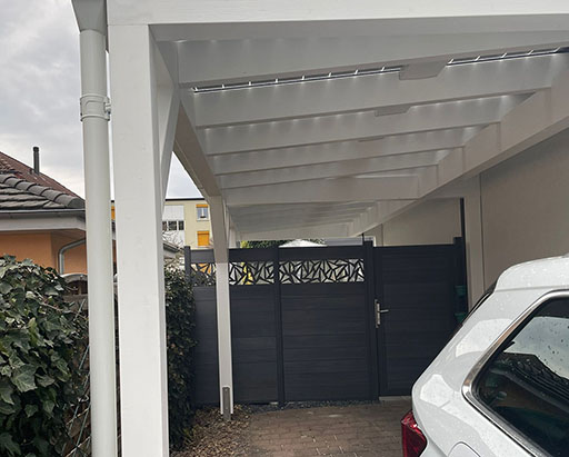 Sicherheit bei Carports - Von Überwachungskameras bis zu Bewegungsmelder